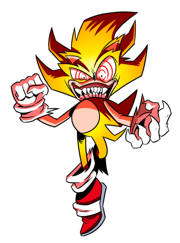 Iblis The Super Sonic - Modern Fleetway Super Sonic - Free Transparent PNG  Download - PNGkey