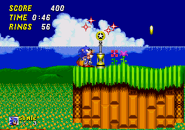 Ein Check-Point in Sonic the Hedgehog 2