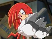 Knuckles findet die Grabeklauen in Sonic X