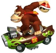 Donkey Kongs Artwork in Mario Kart Wii