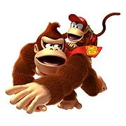 Donkey Kong und sein Partner Diddy Kong in Donkey Kong Country Returns