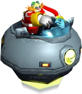 Das Egg-Mobil in Sonic Heroes, welches von einer Eggmankopie gesteuert wird