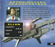 Ellen's profile in the Aerofighters Assault game manual.