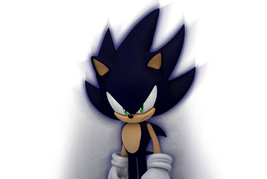 Dark Sonic Render:He is a master of the dark! by SonicOnBox on