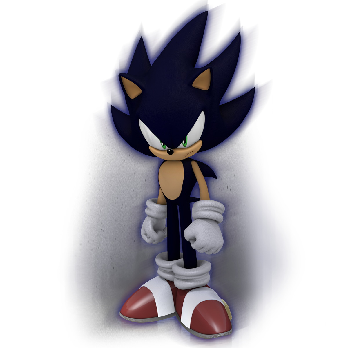 Dark Sonic  Sonic the hedgehog, Sonic, Sonic art