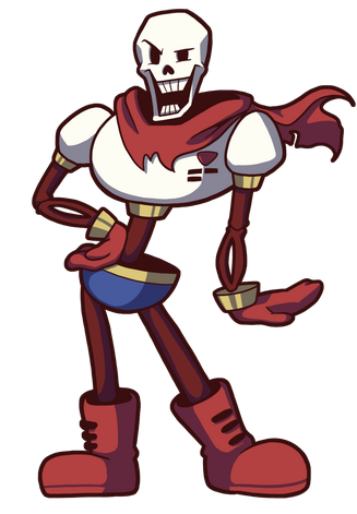 Papyrus the sassy skeleton by lazydayzgamez-d9etbi5