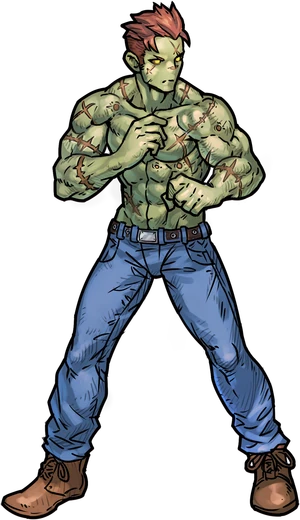 The Physical Strain, as seen in combat.