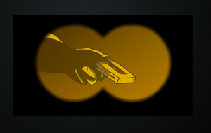 The Tape as it is illustrated in the  starting cutscene.