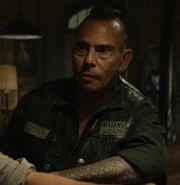 Taza in Self Portrait in Blue Bathroom