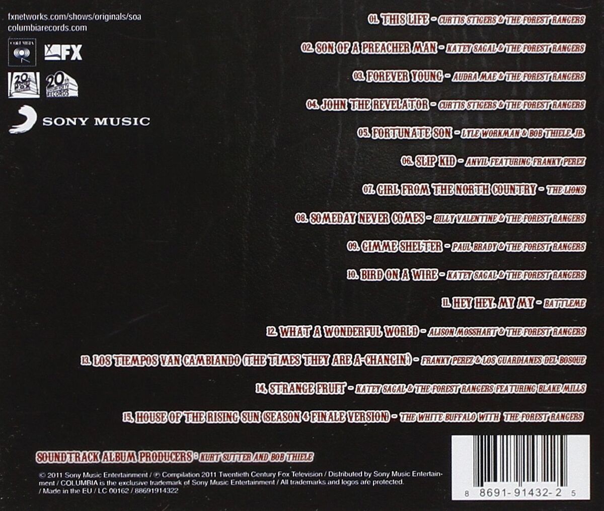 Songs of Anarchy: Music from Sons of Anarchy Seasons 1–4 | Sons of