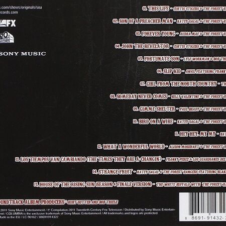 Songs Of Anarchy Music From Sons Of Anarchy Seasons 1 4 Sons Of Anarchy Fandom Forever young audra mae the forest rangers hd sons of anarchy i do not own any of the pictures or the song. songs of anarchy music from sons of