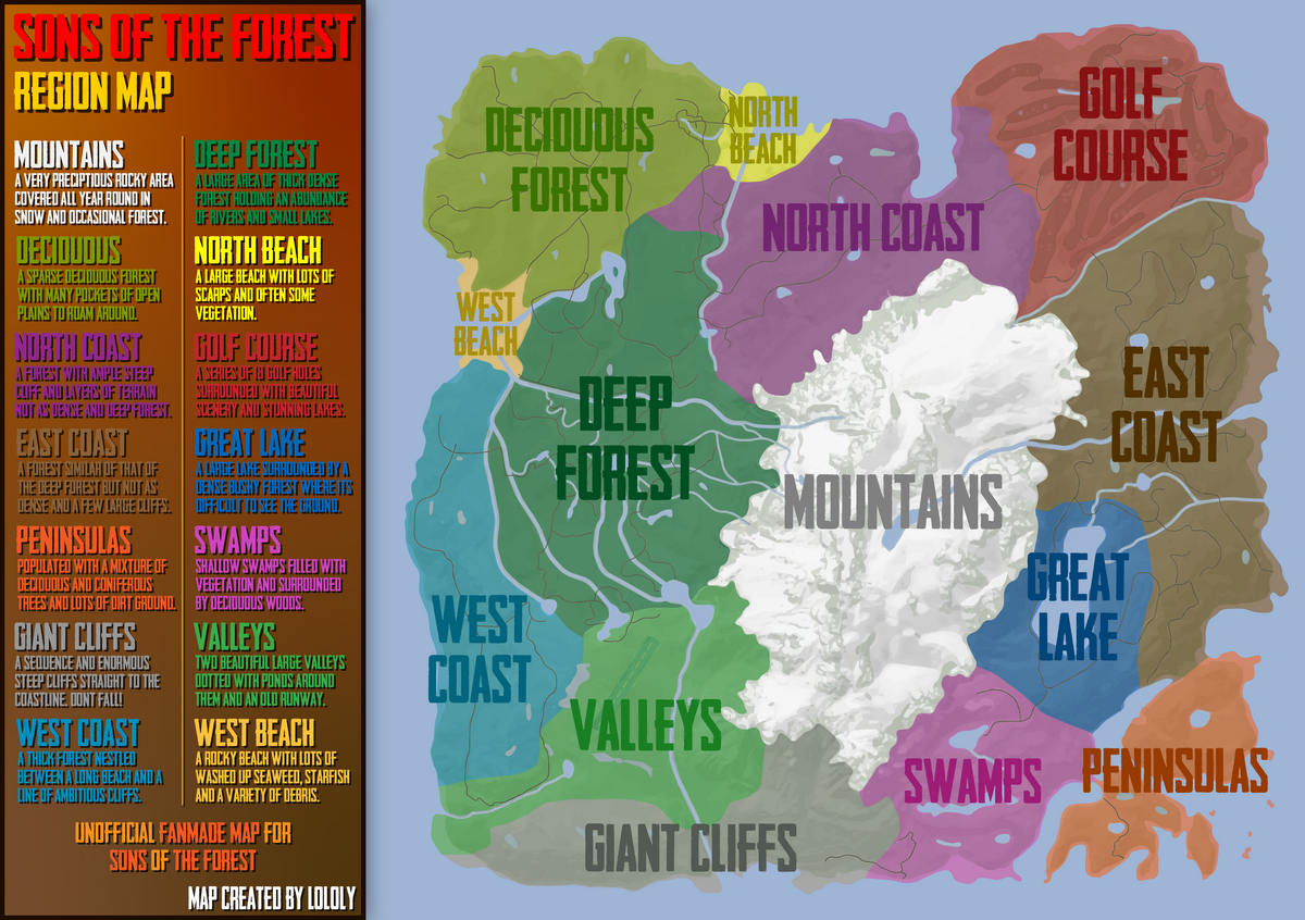 Sons Of The Forest Map - MMO Wiki