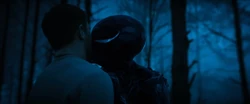 She-Venom kisses Eddie