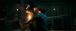 Morbius attacking man
