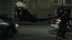 Venom gives  the finger