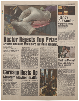 Morbius newspaper prop2