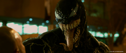 Venom showing his tongue promotional still