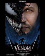 Tom Hardy as Eddie Brock and Venom VLTBC Character Poster