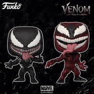 Carnage and Venom Funko Pops