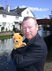 Sooty and Matthew Corbett at his House