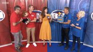 Paul Zerdin with Sam and Joe Pasquale take on Sooty, Richard Cadell and Debbie McGee in "Bargain Hunt"