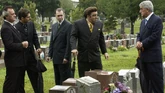 Silvio with other mobsters at Joey Peparelli's funeral, in the episode "Unidentified Black Males"