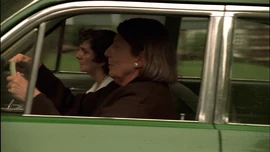 Livia Soprano and Fanny driving. (S01E02)