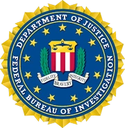 The logo of FBI.
