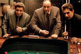 Silvio gambling along with Tony and Christopher in the episode "Christopher"