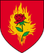 Blason de l'Ordre de la Rose-Ardente du temps de Jacques