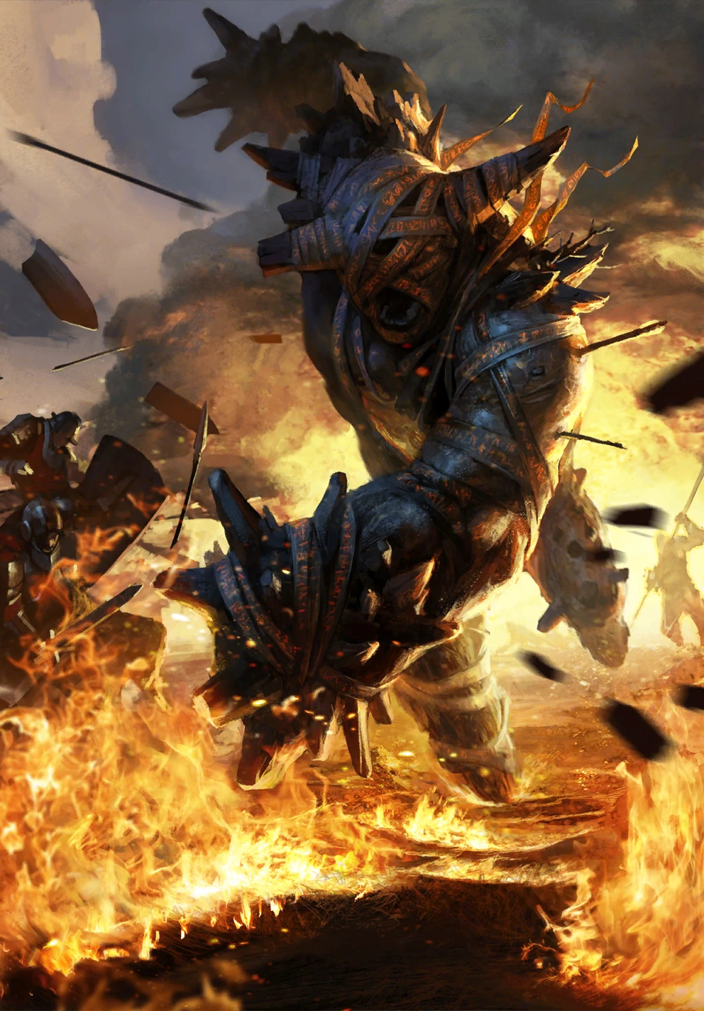 Élémentaire de feu - Wiki Officiel du Sorceleur, image size:992x1424