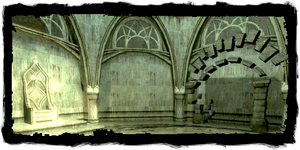 Le temple elfique en ruines