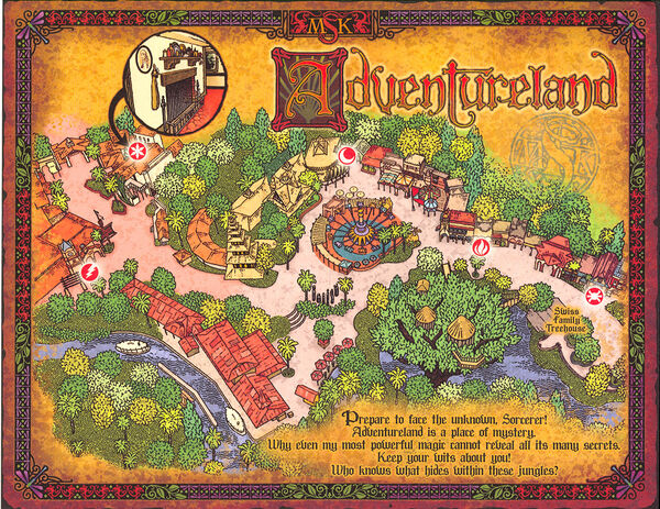 Sorcerers of the Magic Kingdom Map - Adventureland