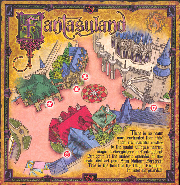 Sorcerers of the Magic Kingdom Map - Fantasyland