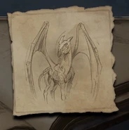 Field Guide sketch of a Thestral