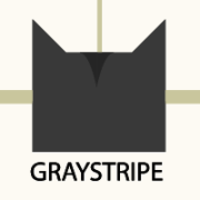Harmaaraidan ikoni virallisen Warrior Cats -sivuston sukupuussa.