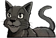 Varissulka kirjan Crowfeather's Trial sarjakuvassa.