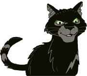 Yökarva sarjakuvaromaanissa Exile from ShadowClan.