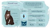 Haukkahallan tietosivu virallisella Warrior Cats -sivustolla.