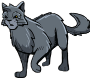 Harmaaraita sarjakuvaromaanissa A Thief in ThunderClan.