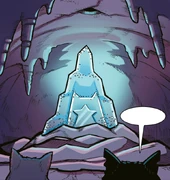 Kuukivi sarjakuvaromaanissa Exile from ShadowClan.