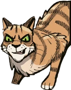 Vinhatuuli sarjakuvaromaanissa Exile from ShadowClan.