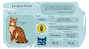 Leoparditähti-tietosivu.png (2,35 MiB) Leoparditähden tietosivu virallisella Warrior Cats -sivustolla.