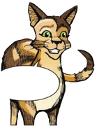 Kirsikkahäntä sarjakuvaromaanissa SkyClan and the Stranger.