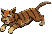 Haukkatassu sarjakuvaromaanissa A Shadow in RiverClan.