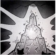 Kuukivi kirjan Yellowfang's Secret sarjakuvassa.