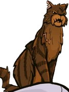 Rikkotähti sarjakuvaromaanissa Exile from ShadowClan.