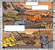 Aurinkokivet sarjakuvaromaanissa A Shadow in RiverClan.