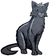 Harmaatassu kirjan Bluestar's Prophecy sarjakuvassa.