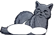 Keltahammas kirjan Yellowfang's Secret sarjakuvassa.